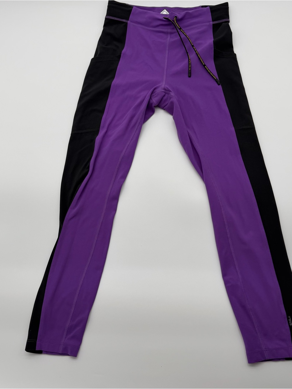 REI Purple and Black Stretch Active Leggings